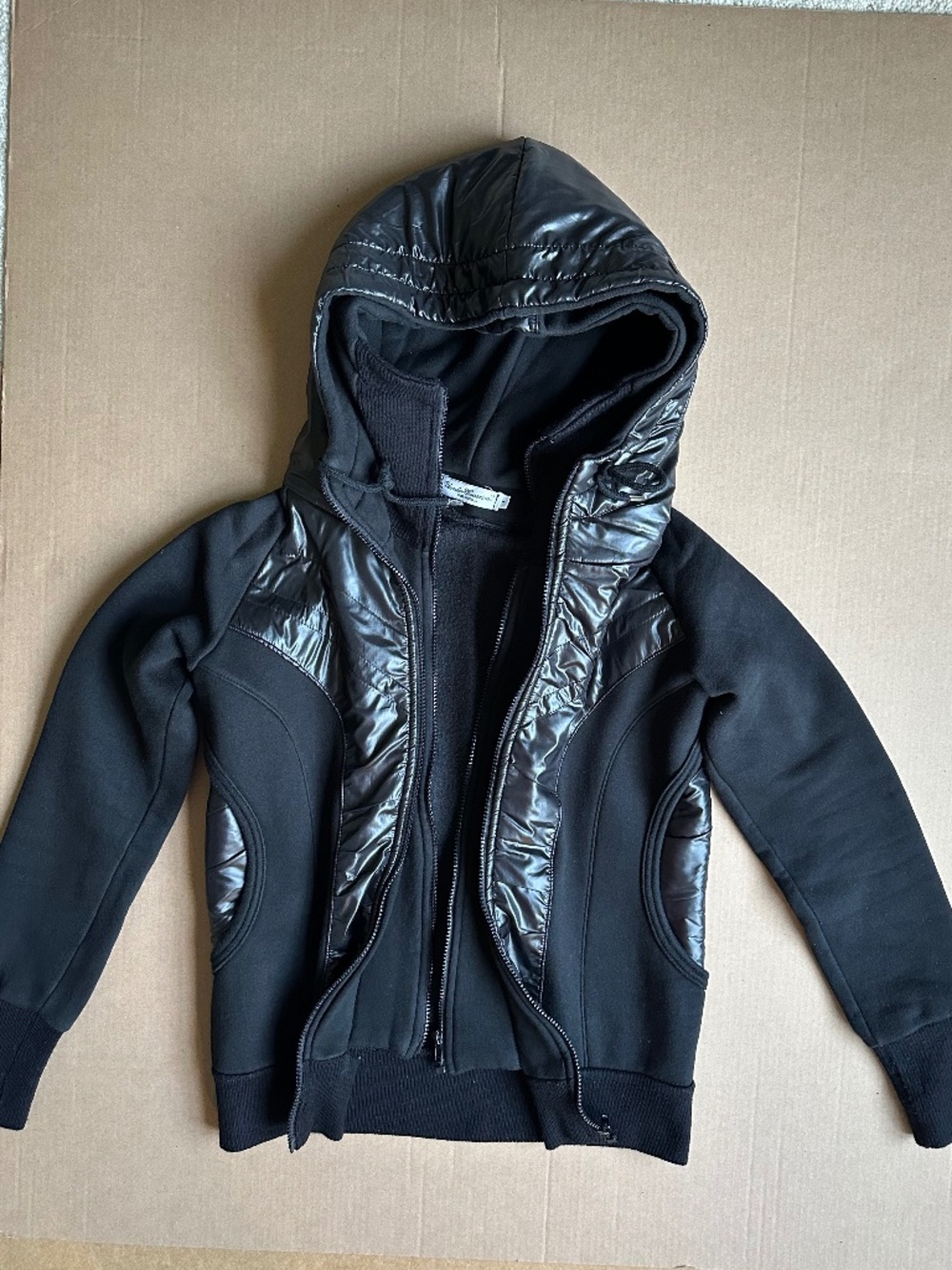 Undercoverism Jun Takahashi Hybrid Nylon Fleece Zip Hoodie Jacket Size 1